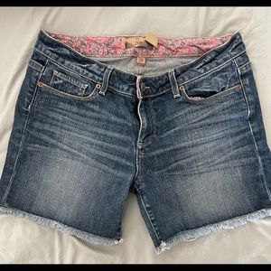 Paige Denim Cut Off Shorts Size 28